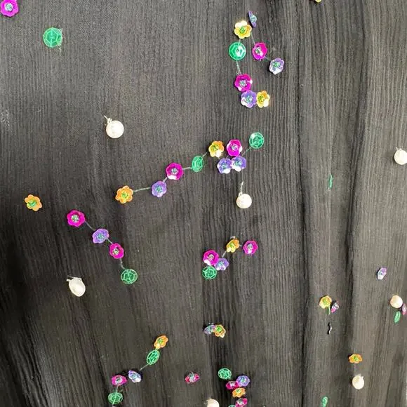 NWT Azeeza Atwood Sequin Dress Black Mini Cocktail Party Vegas LBD Size XS - Picture 4 of 12